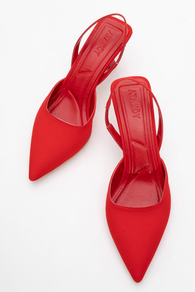 kadin-sivri-burun-arkasi-acik-stiletto-KIRMIZI KUMAS-ERC252703-0092380_0